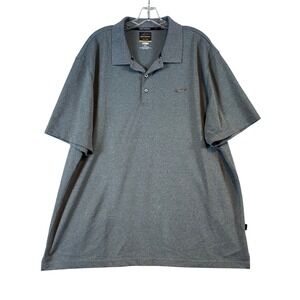 Greg Norman Tasso‎ Elba Mens XXL Polo Shirt Gray Play Dry Short Sleeve Golf Top